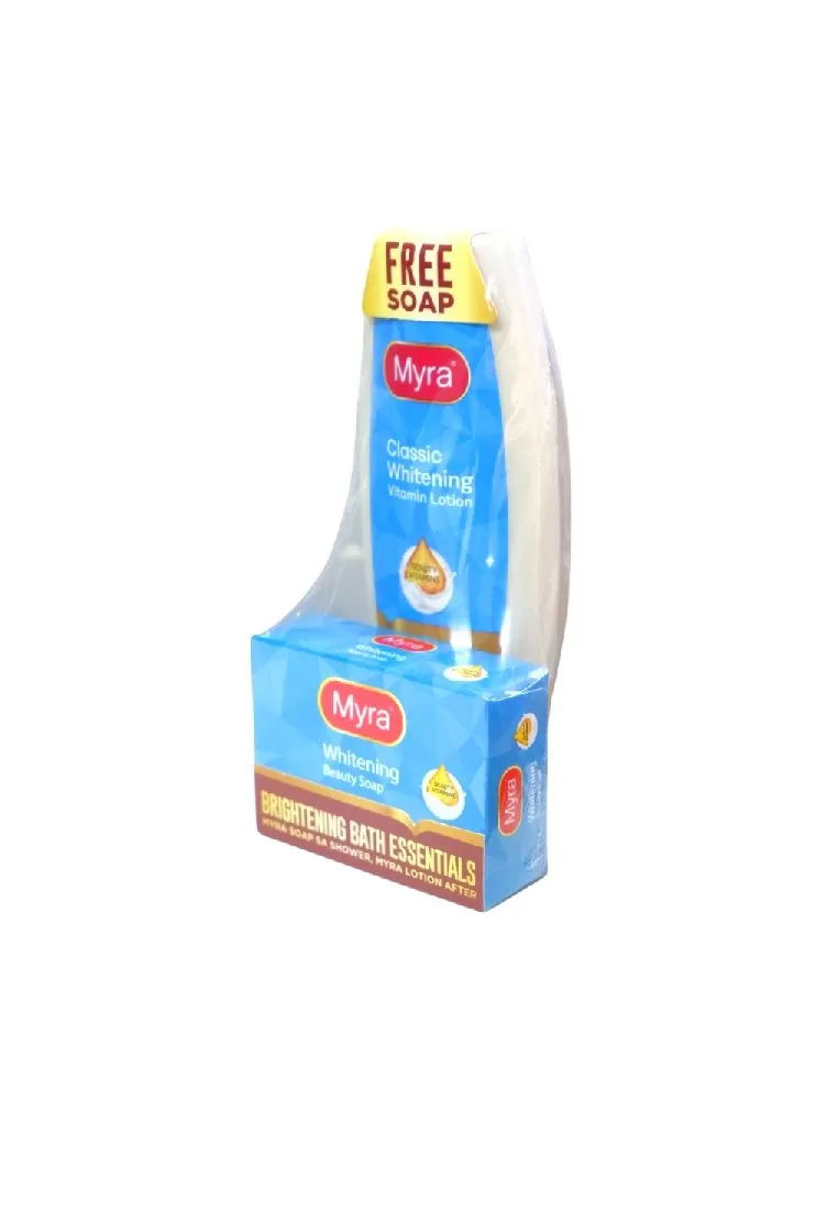 Myra Classic Whitening Lotion 200ml Get Free Myra Soap 90g