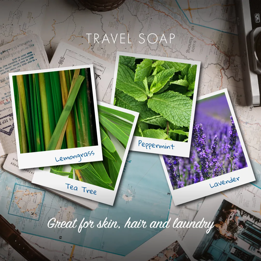 Naked & Natural - Travel Bar - Lemongrass, Lavender, Tea Tree & Peppermint