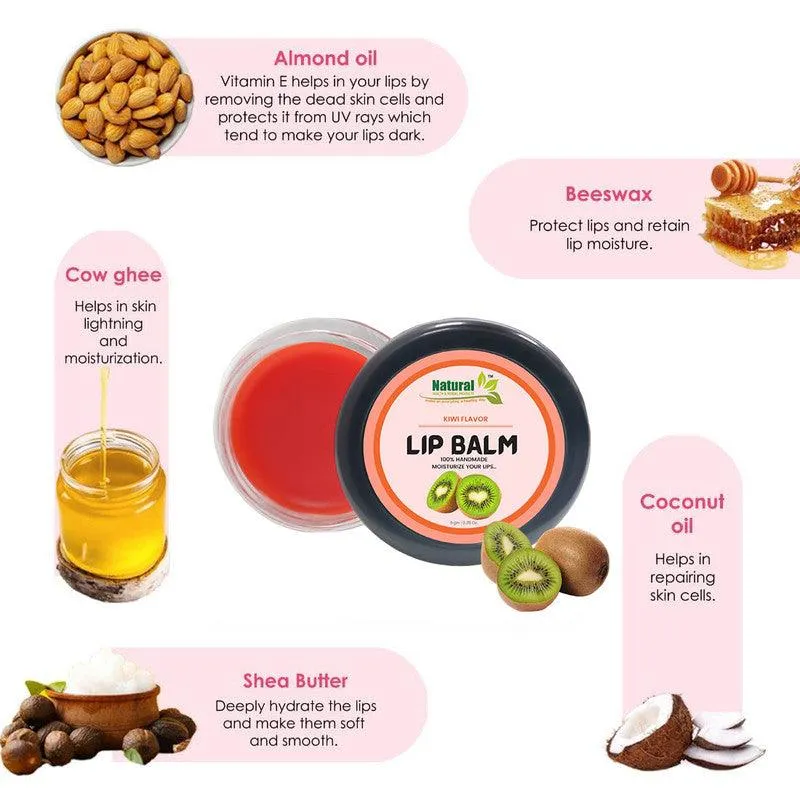 Natural Health and Herbal products Revitalize with Kiwi Flavour: Orange Tinted Lip Balm for Gorgeous Lips 12 Hrs Miniaturization, Long Lasting, Romantic, Kissable, Smooth Enriched, Lip Care- 8g