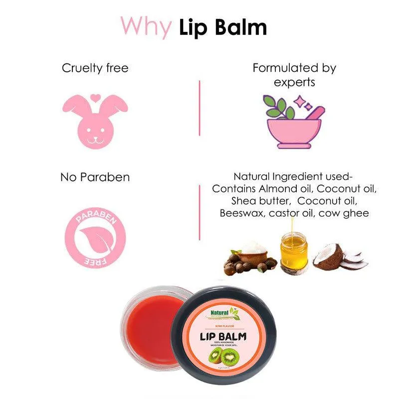 Natural Health and Herbal products Revitalize with Kiwi Flavour: Orange Tinted Lip Balm for Gorgeous Lips 12 Hrs Miniaturization, Long Lasting, Romantic, Kissable, Smooth Enriched, Lip Care- 8g