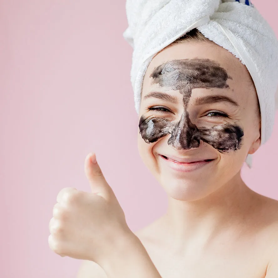 Natural Mud Mask with Activated Charcoal   Tea Tree Oil 4 oz