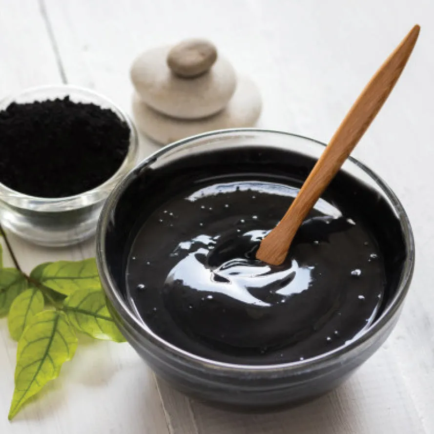 Natural Mud Mask with Activated Charcoal   Tea Tree Oil 4 oz