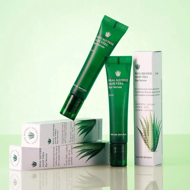 NATURE REPUBLIC Real Squeeze Aloe Vera Eye Serum 15ml, 1pc