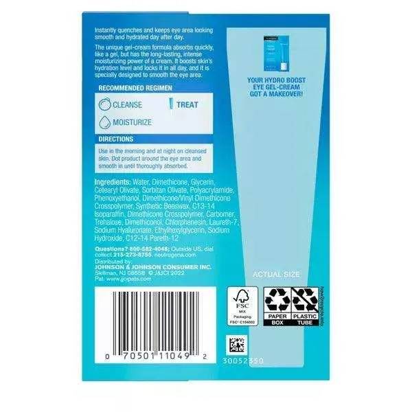 Neutrogena Hydro Boost Hyaluronic Acid Eye Gel-Cream - 0.5 fl oz