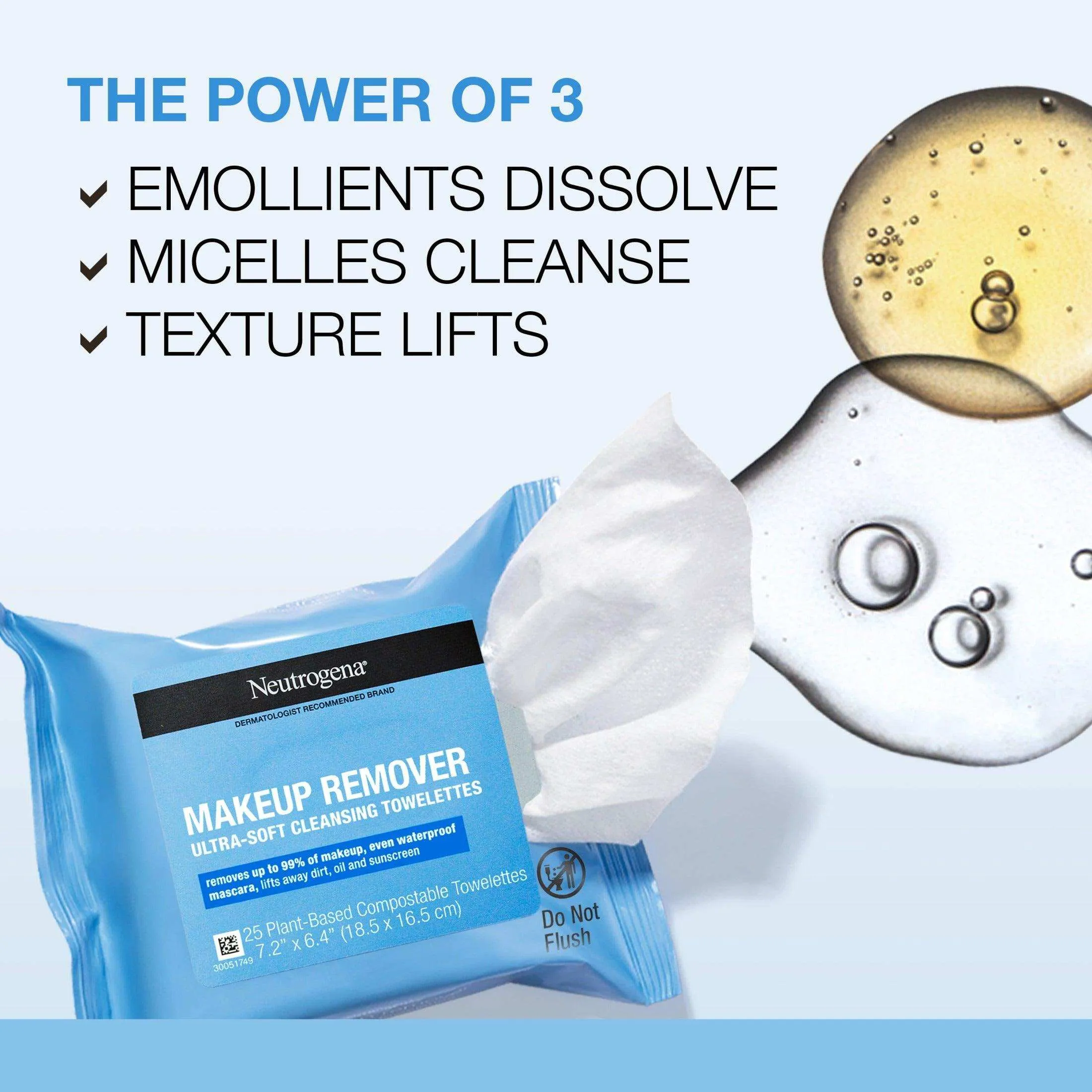 Neutrogena Individually Wrapped Makeup Remover Cleansing Wipes - 20ct