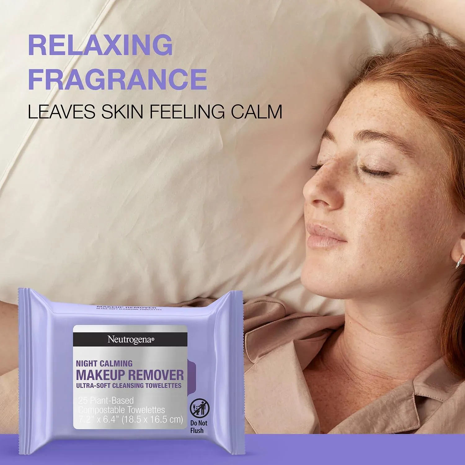 Neutrogena Makeup Remover and Night Calming Cleansing Towelettes, 25 ct., 5 pk.