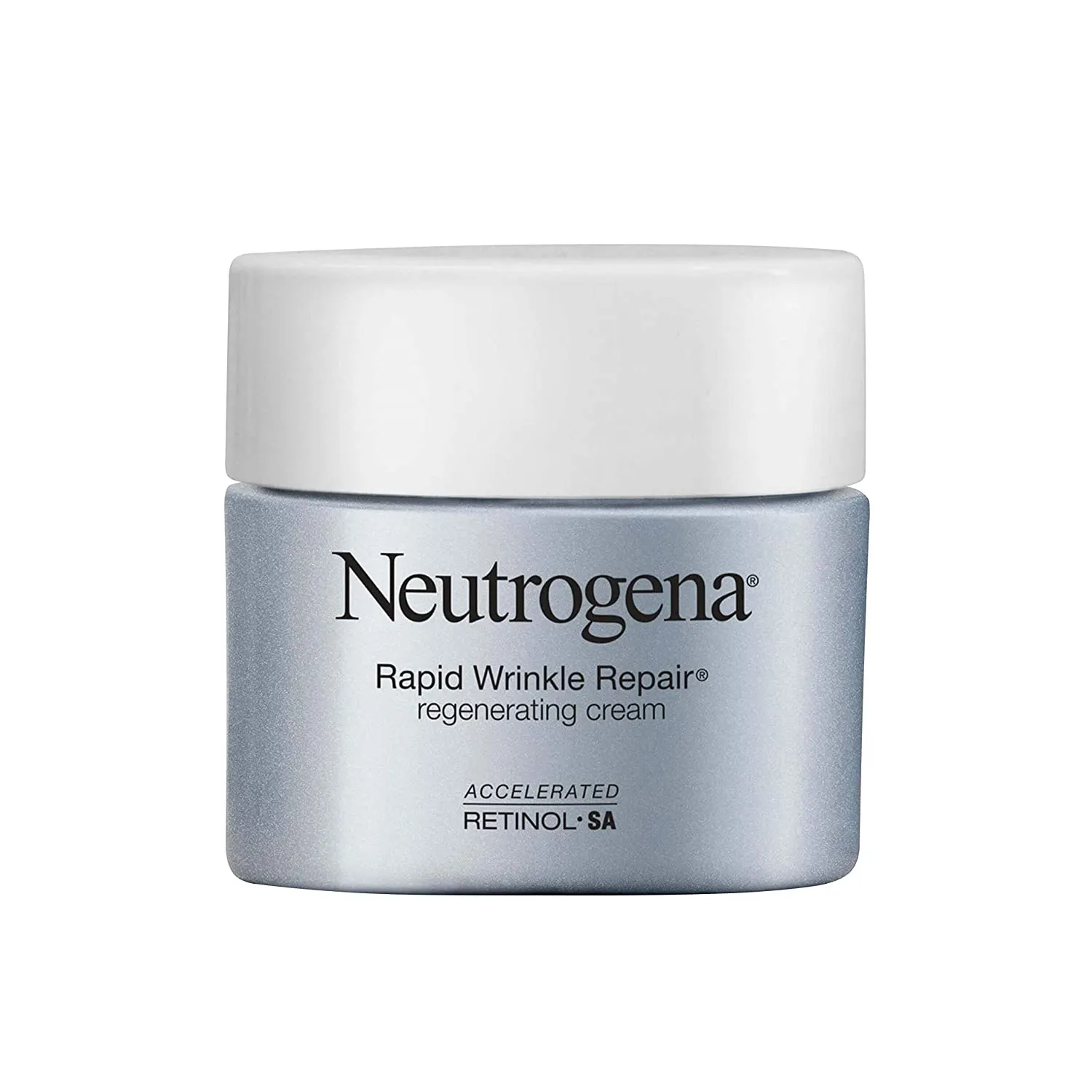 Neutrogena Rapid Wrinkle Repair Hyaluronic Acid Retinol Cream, Anti Wrinkle Cream, Face Moisturizer, Neck Cream & Dark Spot Remover for Face - Day & Night Cream with Hyaluronic Acid & Retinol, 1.7 oz