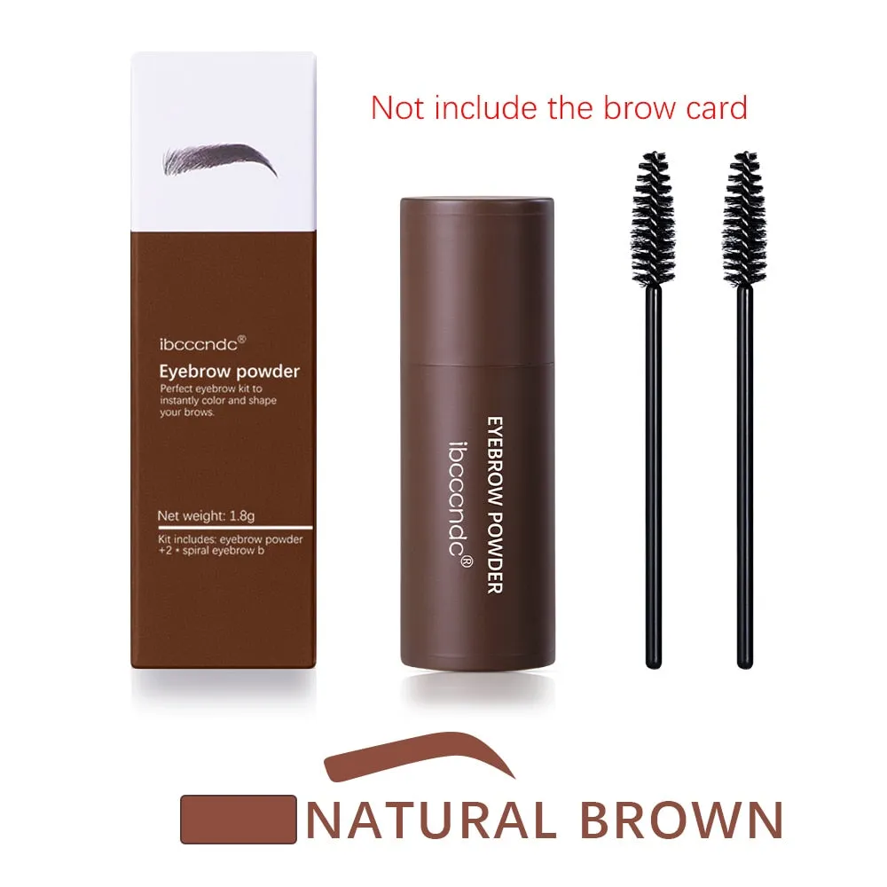 New Eyebrow Stamp Shaping Makeup Waterproof Brow Powder for Eyebrow, 6 Colors