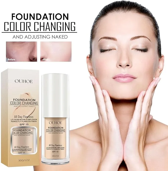 New sealed Colour Changing Foundation, Hydrating Waterproof and Light Long Lasting Foundation