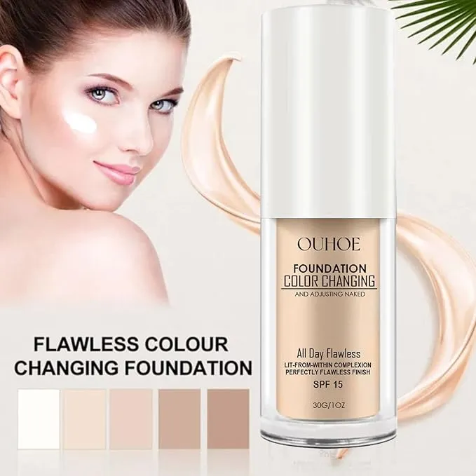 New sealed Colour Changing Foundation, Hydrating Waterproof and Light Long Lasting Foundation