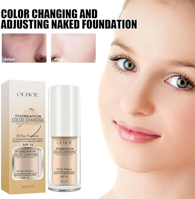 New sealed Colour Changing Foundation, Hydrating Waterproof and Light Long Lasting Foundation