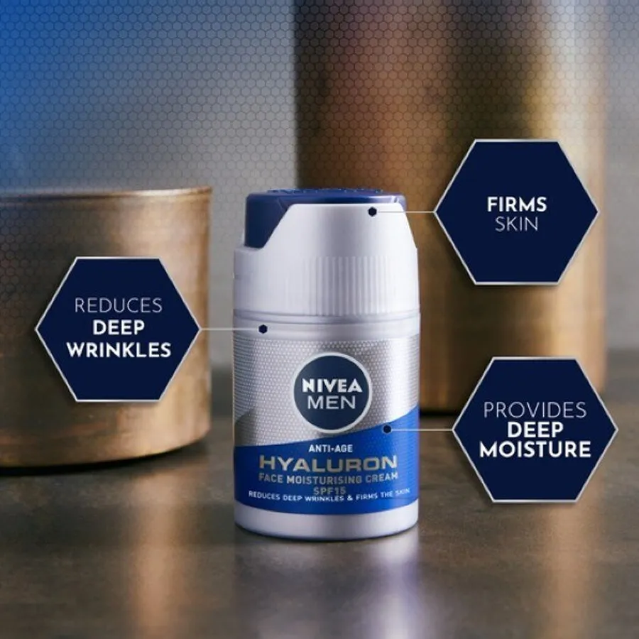 Nivea Men Anti-Age Hyaluronic Face Moisturising Cream 50ml