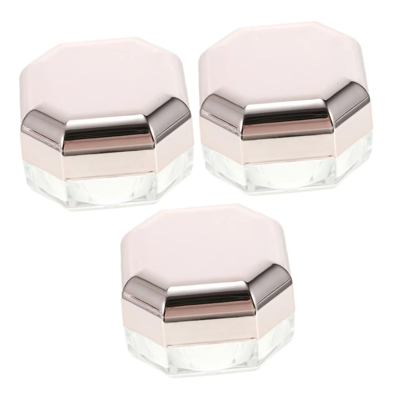 NOLITOY 3pcs Loose Powder Case Travel-friendly Cosmetic Holder Compact Design for Makeup Lightweight and Stylish Powder Container for Women for Parties and Outdoor Use