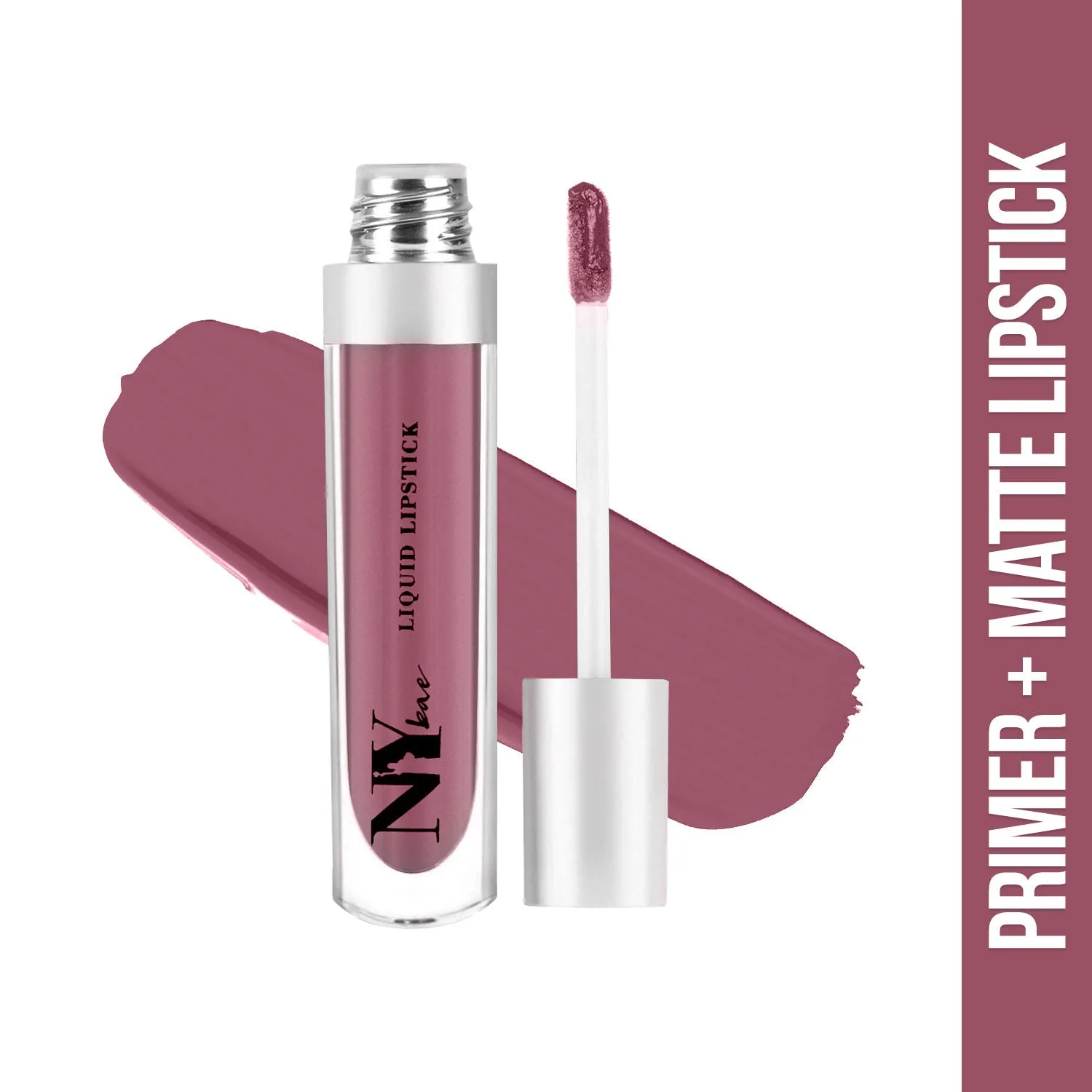 NY Bae Confessions of a Lip-a-holic Liquid Lipstick | Primer   Matte | Nude Pink | Long Lasting-Her Wonderland 7 (4.5 ml)