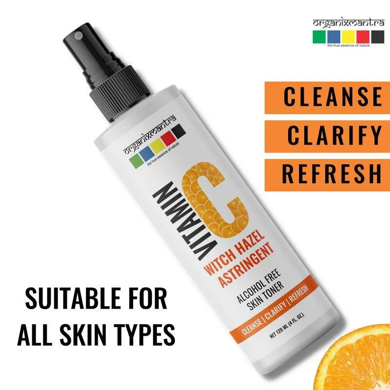 Organix Mantra Vitamin C & Tea Tree Witch Hazel Astringent Skin Toner, 120ML