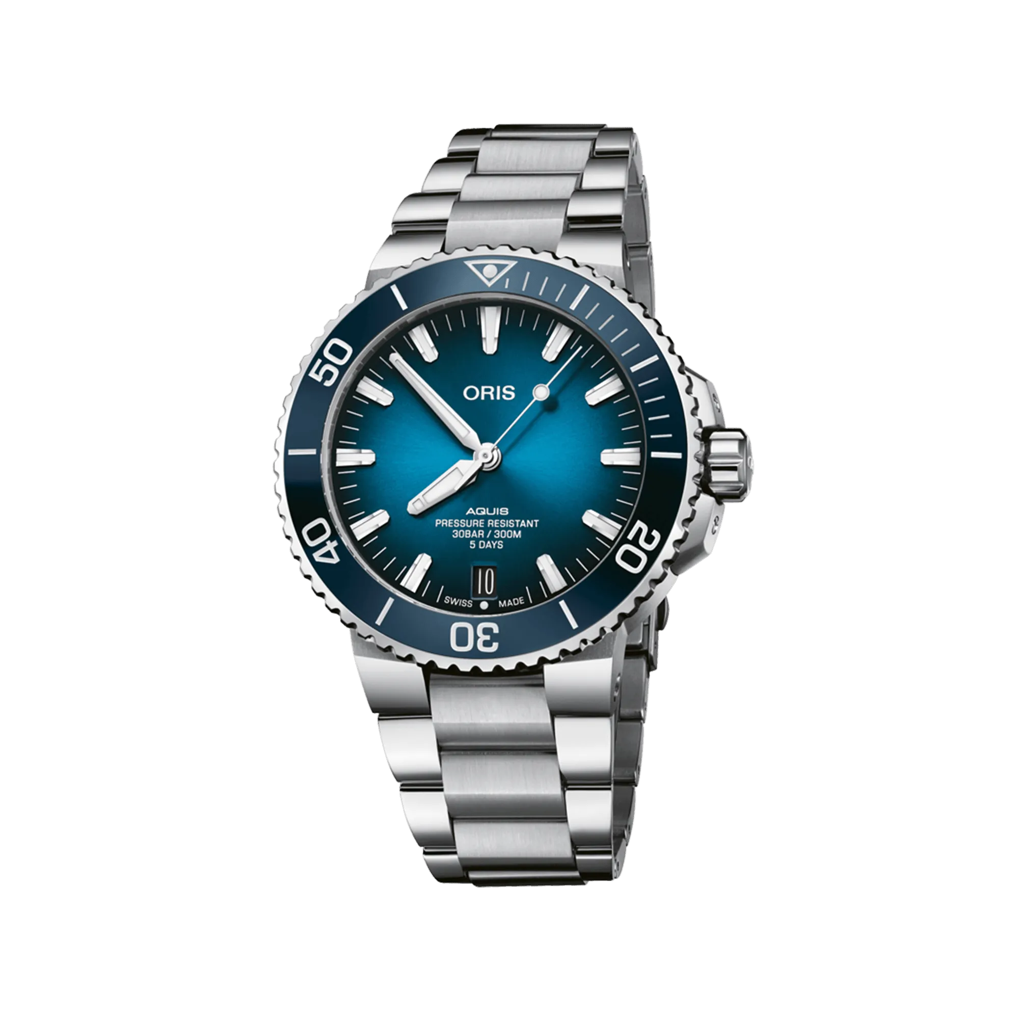Oris Aquis Men's 43.5mm Stainless Steel Automatic Watch 400 7763 4135MB