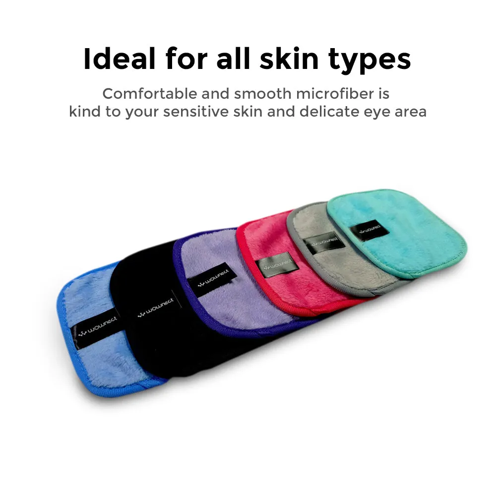 Pack Of 4 - Makeup Remover Cloth Soft Microfiber Reusable Facial Cleansing Towel- Blue