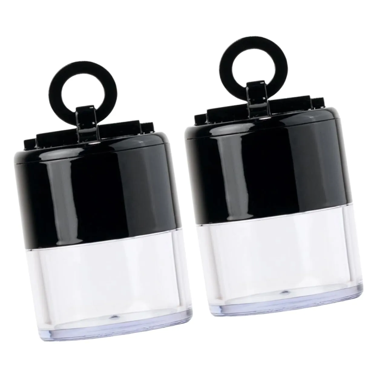 Pcs Empty Loose Powder Box Body Powder Puff Large Travel Dispenser for Makeup Cosmetics