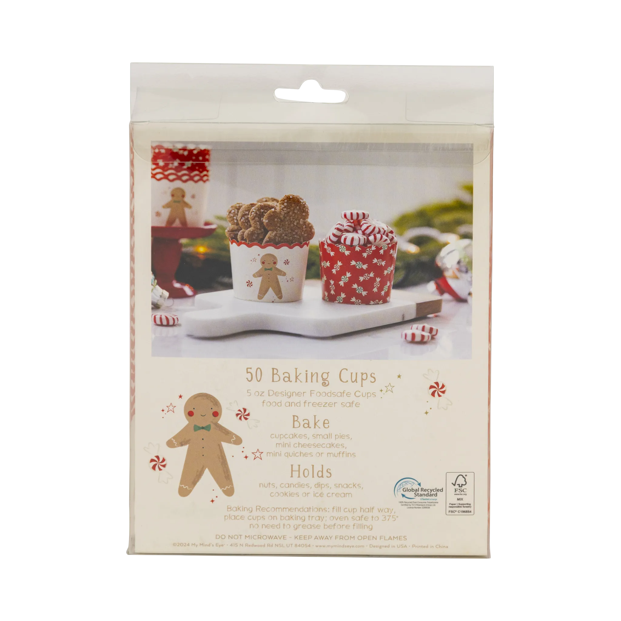 PLCC1880 - Gingerbread Candy Swirls 5 oz Baking Cups