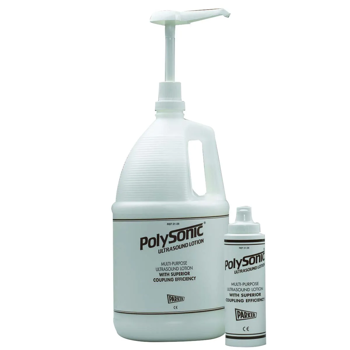 Polysonic ultrasound lotion, 1 gallon jug w/8.5 oz refillable dispenser bottle