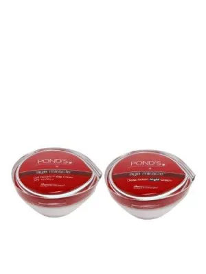 Pond's Age Miracle Day(SPF 15 PA  ) & Night Cream, 50g each