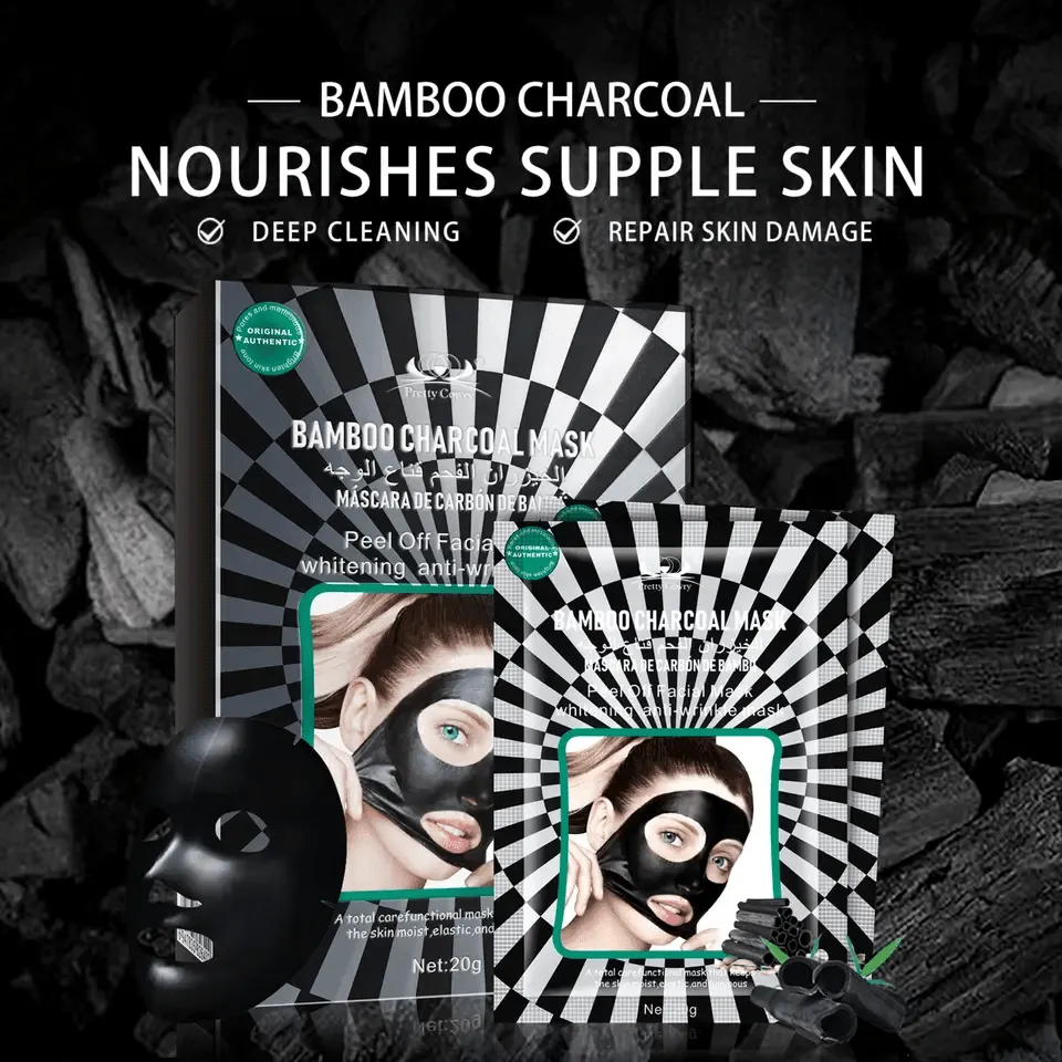 Pretty Cowry Bamboo Charcoal Mask 1 Sheet - 20g