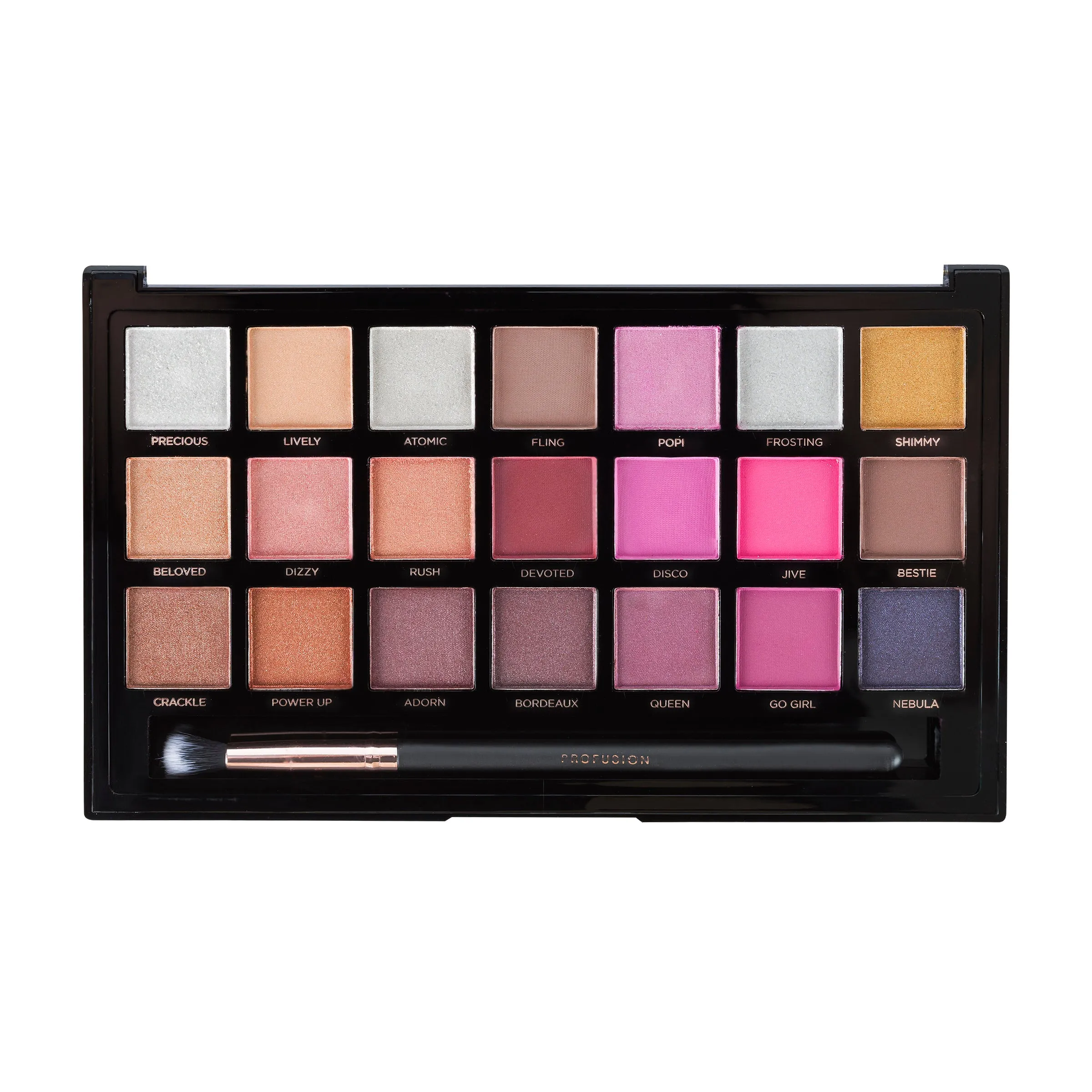 PRO PIGMENT | 21 SHADE EYESHADOW PALETTE & BRUSH