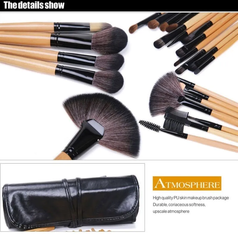 Professional Cosmetics Gift Bag Of  24 pcs Makeup Brush Sets