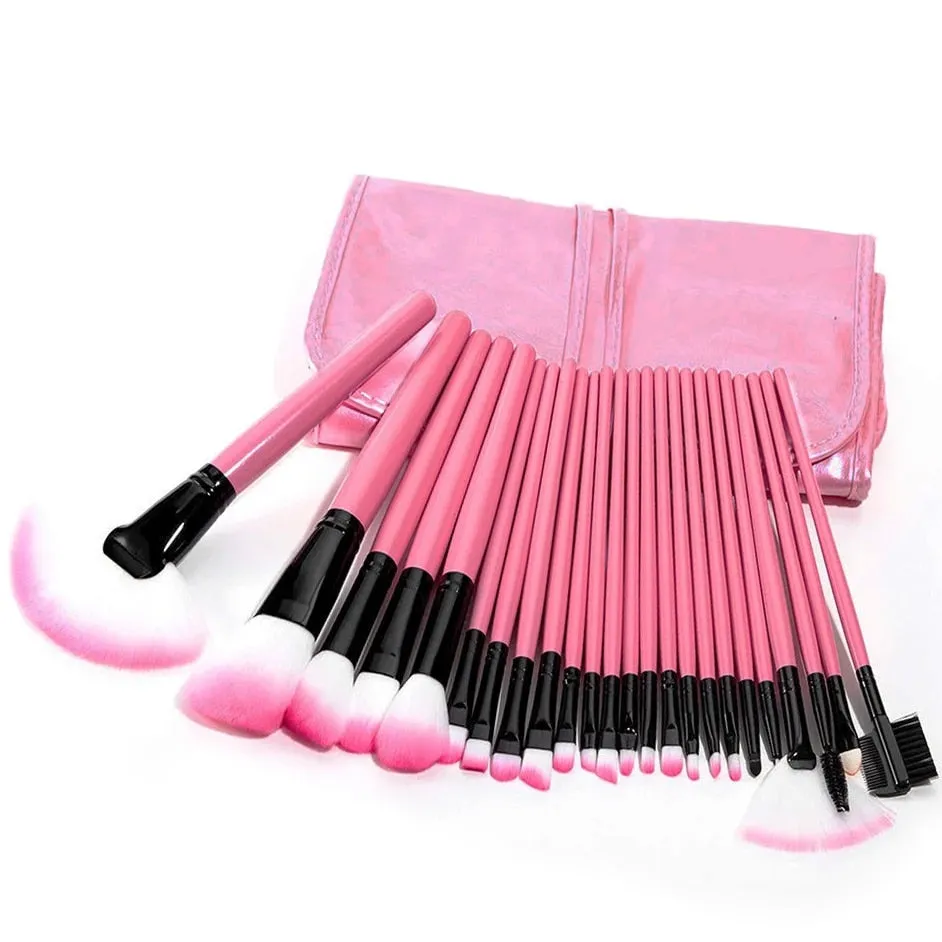 Professional Cosmetics Gift Bag Of  24 pcs Makeup Brush Sets