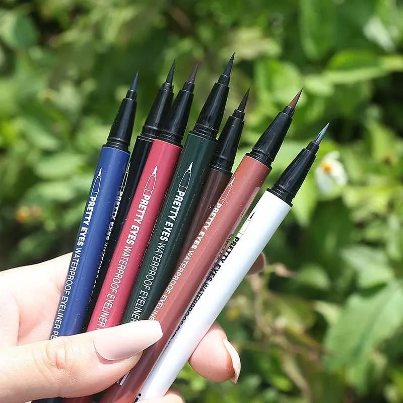 Professional Fast Dry Smooth Waterproof Eyeliner Pencils Eyes Brown