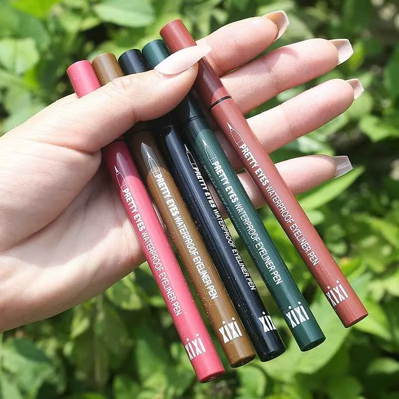 Professional Fast Dry Smooth Waterproof Eyeliner Pencils Eyes Brown