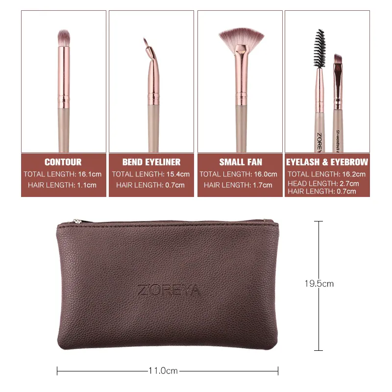 Professional Makeup Brushes Set - 12PCS