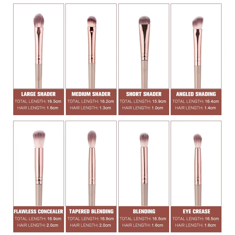 Professional Makeup Brushes Set - 12PCS
