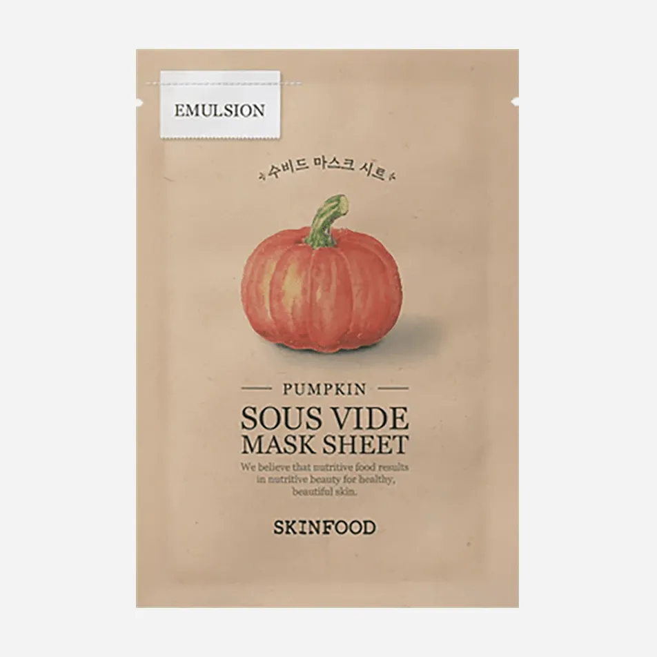 Pumpkin Sous Vide Mask Sheet