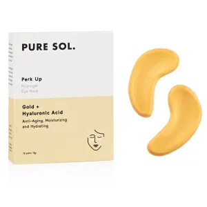 PURE SOL. Perk Up Gold and Hyaluronic Acid Eye Mask