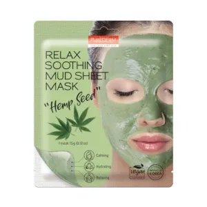 PUREDERM MUD SHEET MASK HEMP SEED 10G