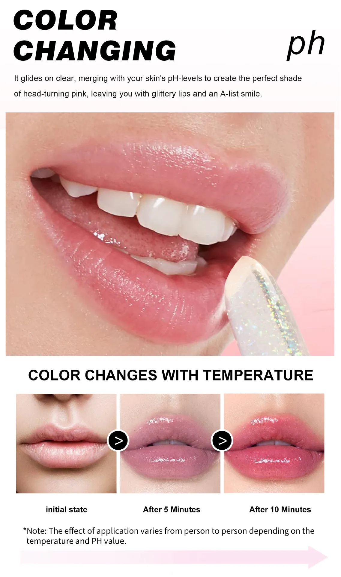 Quartet Color-Changing Moisturizing Lip Oil: Shimmering, Anti-Cracking Jelly Lip Balm