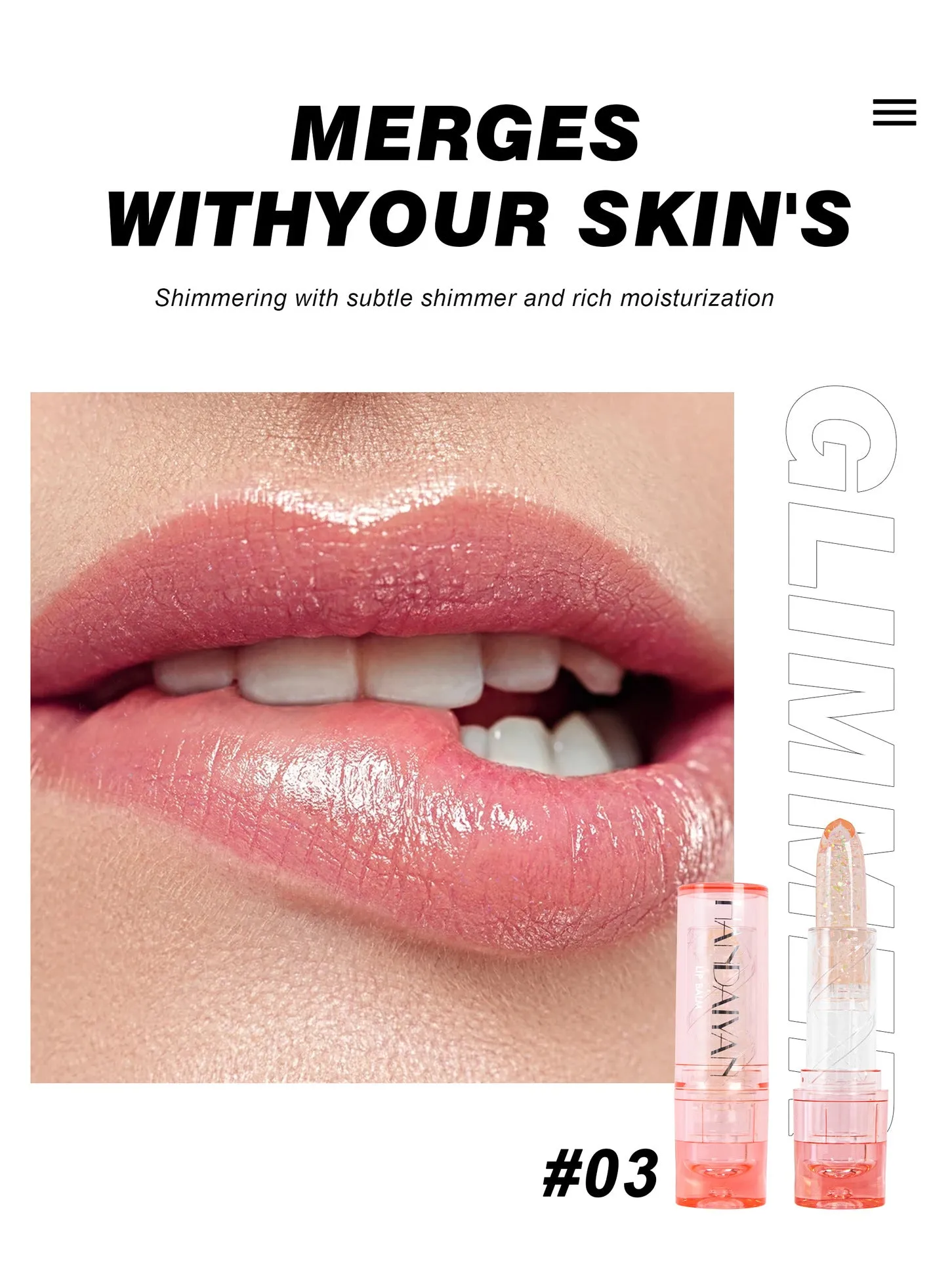 Quartet Color-Changing Moisturizing Lip Oil: Shimmering, Anti-Cracking Jelly Lip Balm