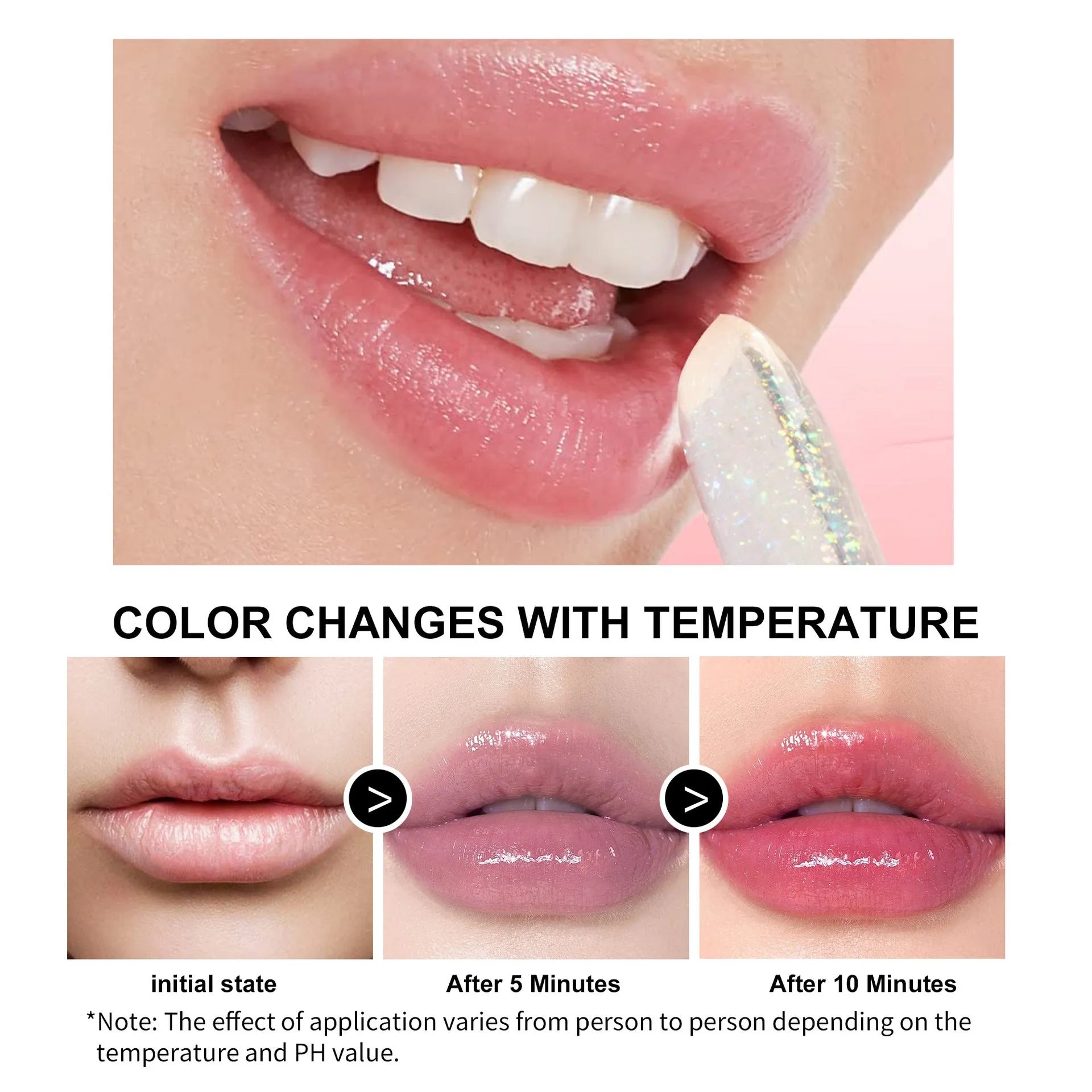 Quartet Color-Changing Moisturizing Lip Oil: Shimmering, Anti-Cracking Jelly Lip Balm