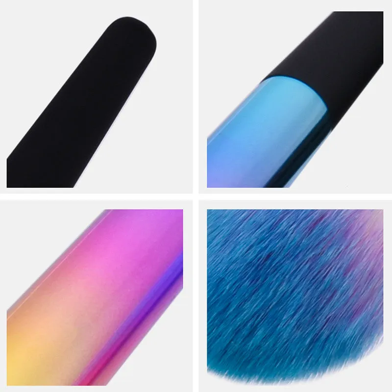 Rainbow Makeup Brushes Set