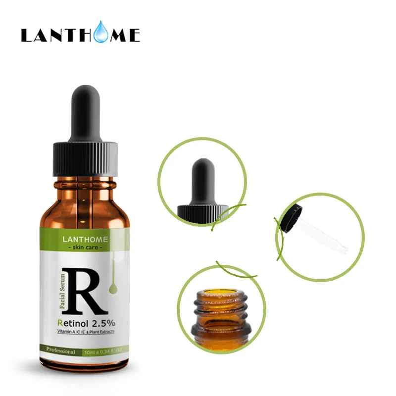 Retinol 2.5% Vitamin C / A Facial  Anti Wrinkle Serum Remove Dark Spots Collagen Serum