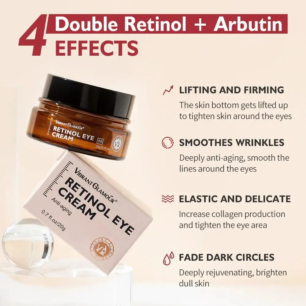 Retinol Eye Cream Remove Eye Bags Dark Circles Anti-aging Anti-wrinkle