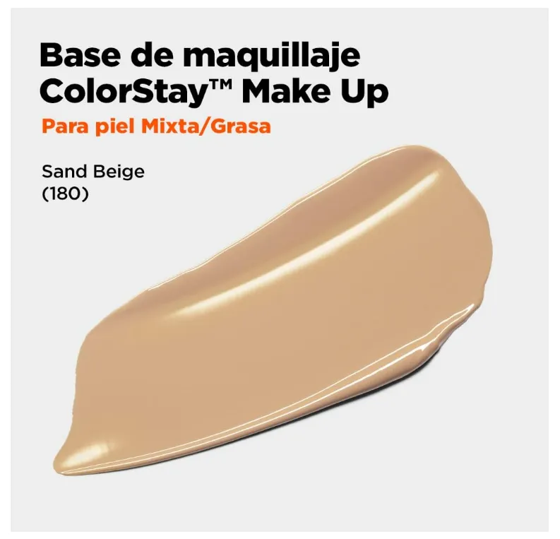 Revlon Colorstay Liquid Makeup Foundation with Pump - 180 Sand Beige