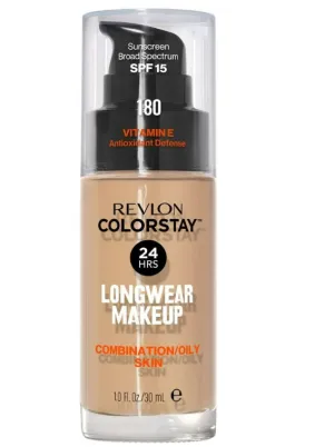 Revlon Colorstay Liquid Makeup Foundation with Pump - 180 Sand Beige