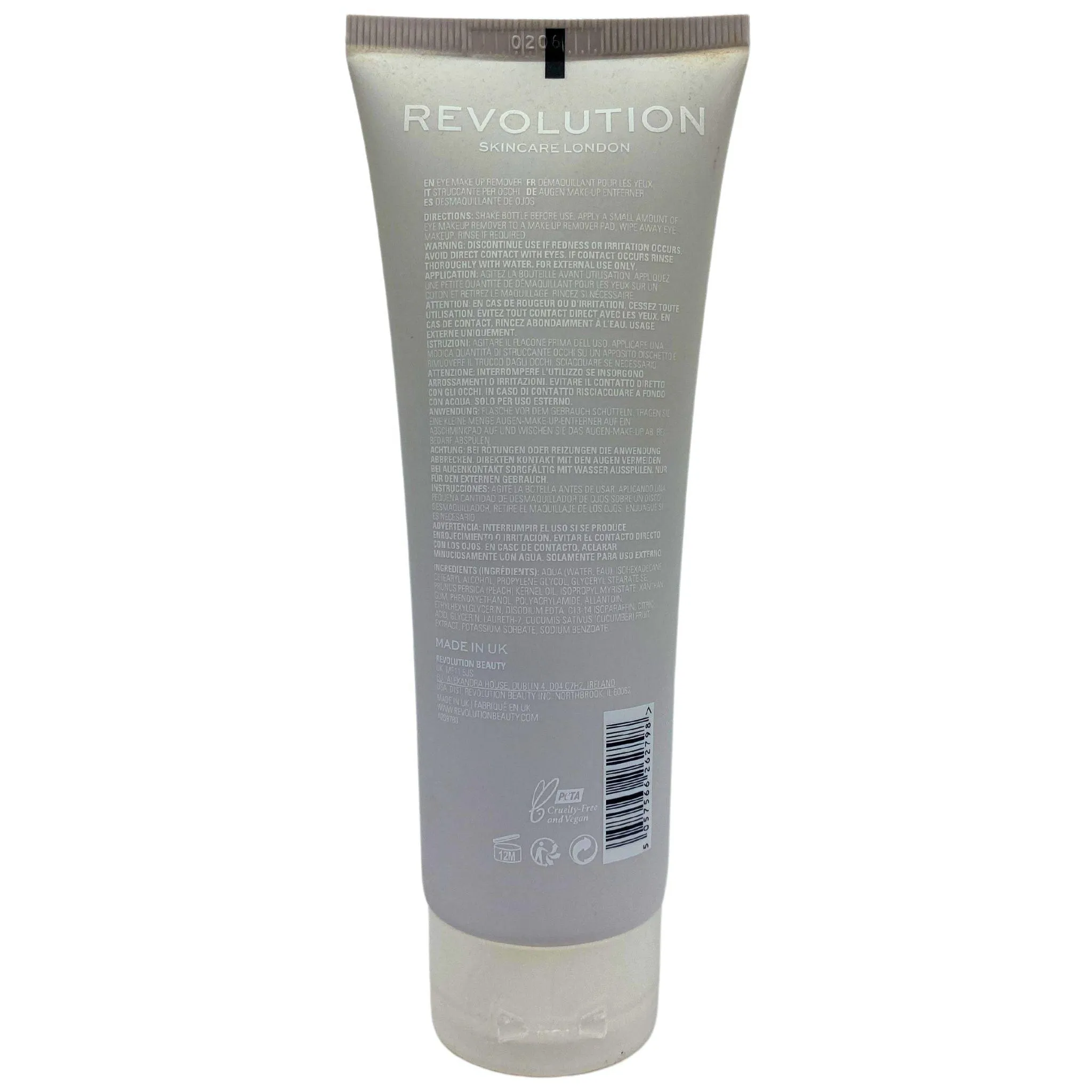 Revolution Skincare London Gentle Eye Makeup Remover 4.22OZ (48 Pcs Lot)