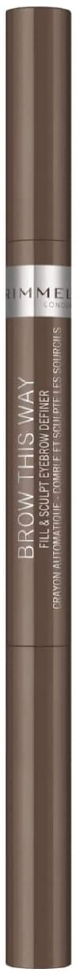Rimmel London Brow This Way Fill & Sculpt Eyebrow Definer - Medium Brown