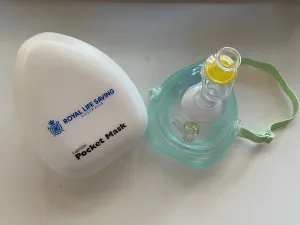 RLS Pocket Mask with O2 Inlet*