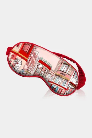 Rodeo Drive Print Silk Eye Mask