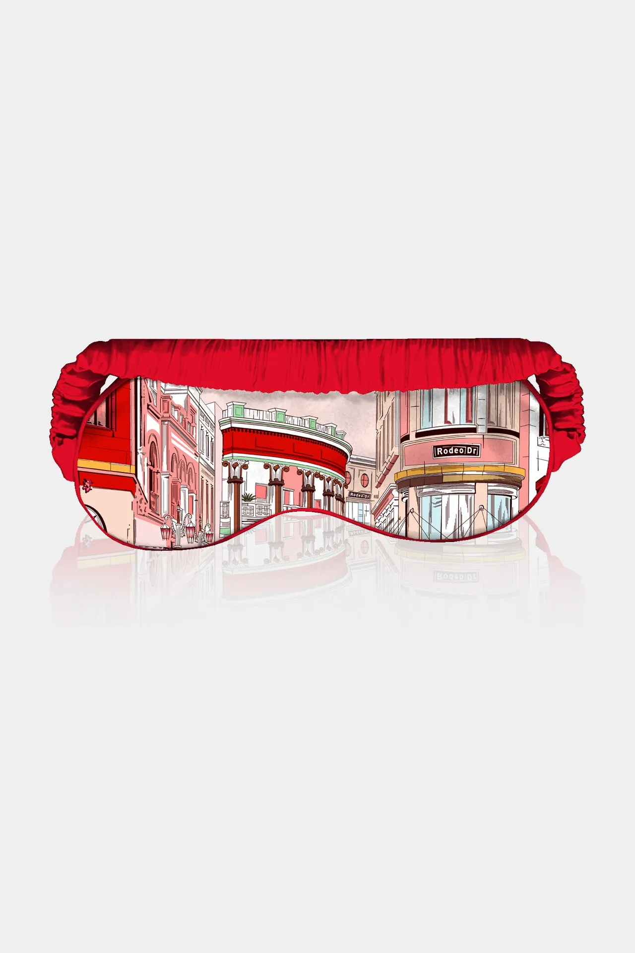 Rodeo Drive Print Silk Eye Mask