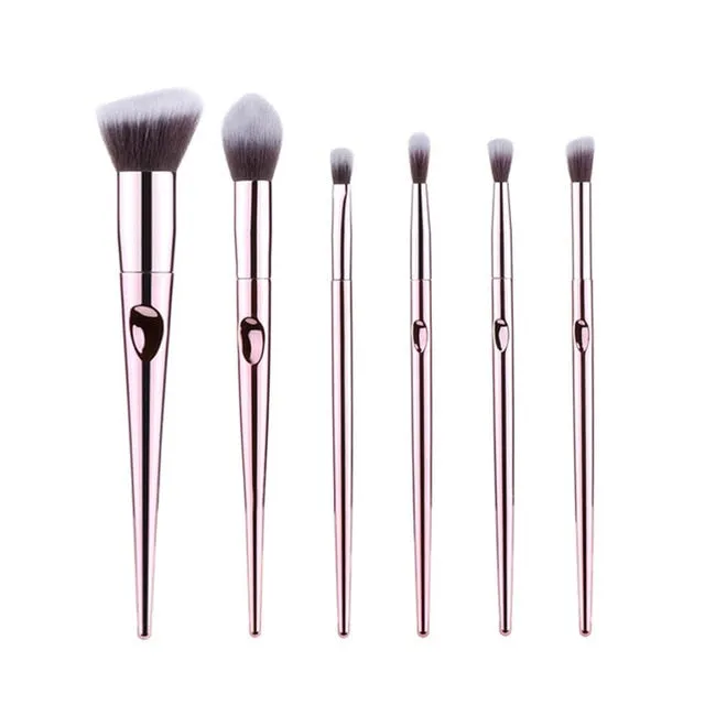 Rose Golden Thumb Makeup Brushes Set Foundation Powder Blush Eyeshadow Concealer Lip Eye Cosmetics Brush for Beauty Woman Gifts